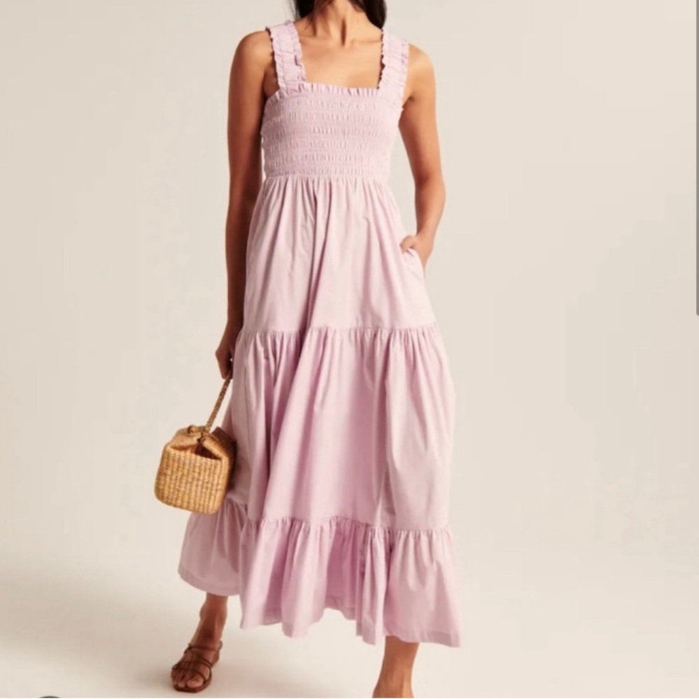 Abercrombie smocked body easy maxi dress